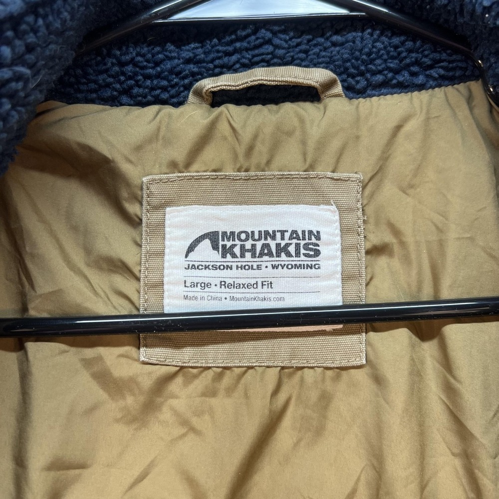 Mountain Khakis Fourteener Fleece Jacket Mens Large Blue Sherpa Lined Outdoor - Picture 7 of 13